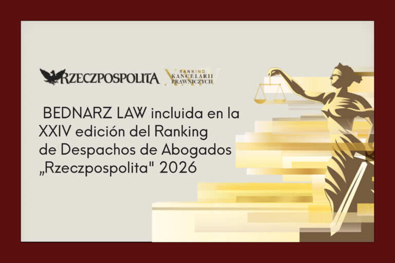 BEDNARZ LAW en el Ranking Rzeczpospolita 2026